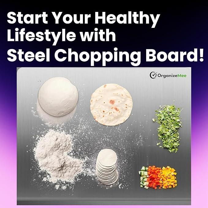 SteelChef Supreme™ - Stainless Steel Chopping Board