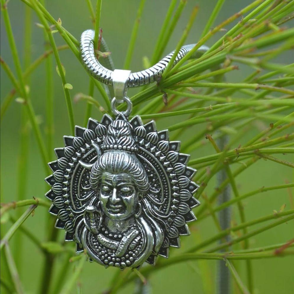 Lord Shiva Pendant with Snake Chain