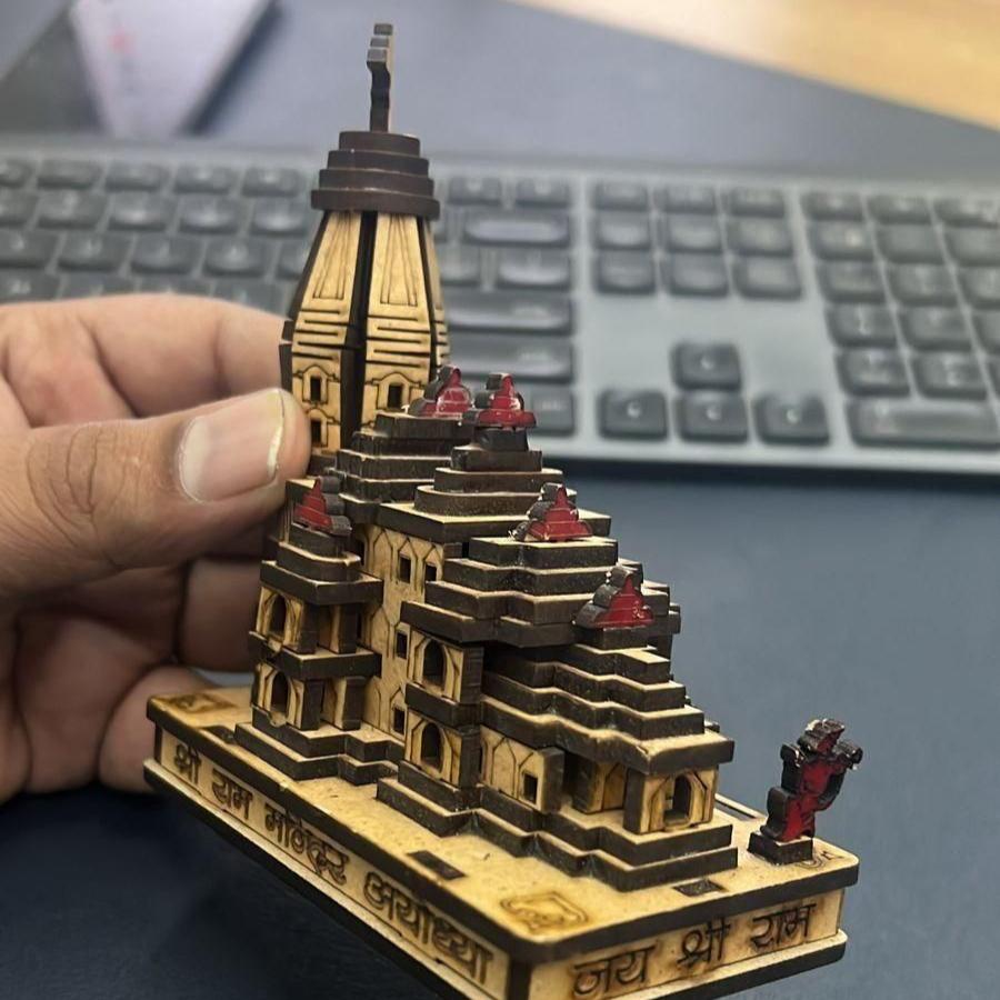 Decorative Showpiece Wood Temple for Gift